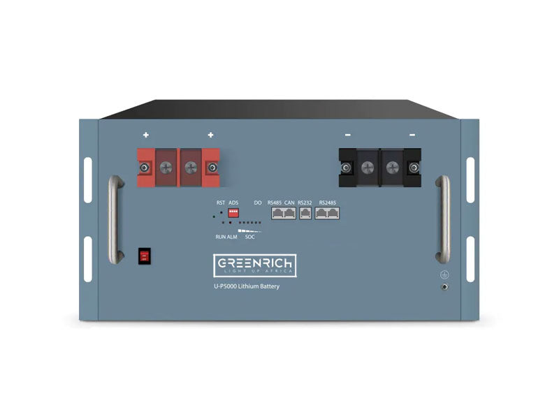 5.1kwh Greenrich Rack Mount 48v Lithium Battery - World Of Sun & Windpower