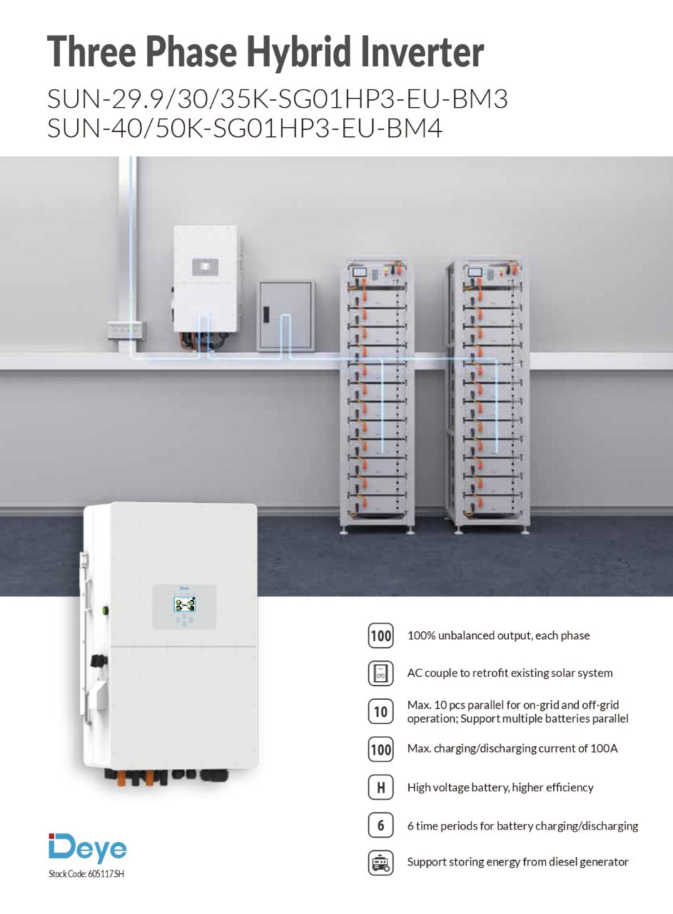 100kw Deye System - World Of Sun & Windpower