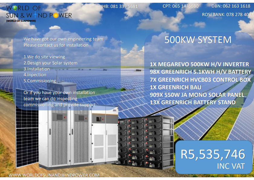 500kw Megarevo System