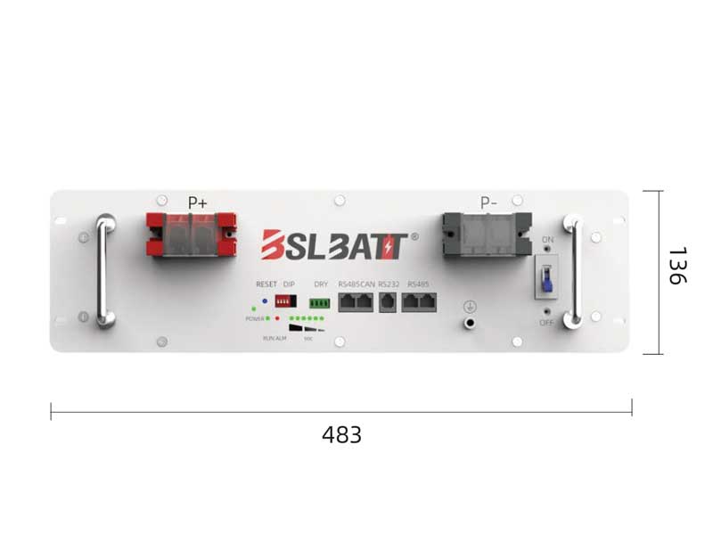 BSL 5.12kwh 3U 100Ah CANBUS LiFePO4 Battery