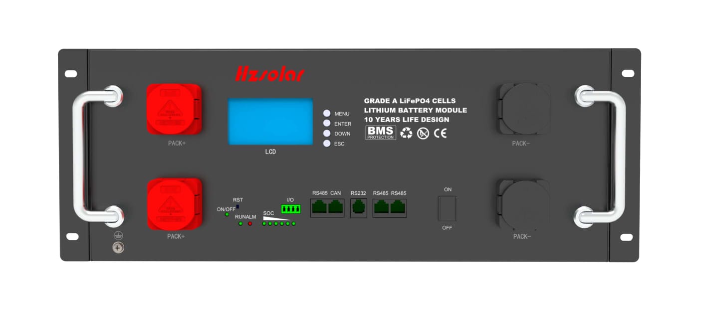 5.04kwh HZ Solar Lithium Battery Rack Mount 48V